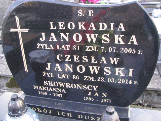 Leokadia Janowska Jeżów - Grobonet - Wyszukiwarka osób pochowanych