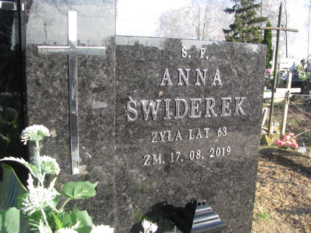 Anna Świderek Jeżów - Grobonet - Wyszukiwarka osób pochowanych