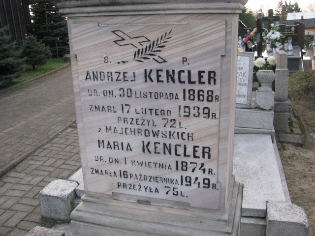 Maria Kencler 1874 Jeżów - Grobonet - Wyszukiwarka osób pochowanych